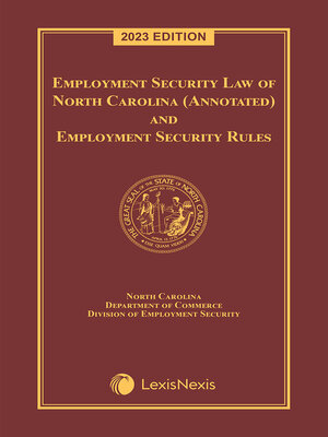 cover image of Employment Security Law of North Carolina
